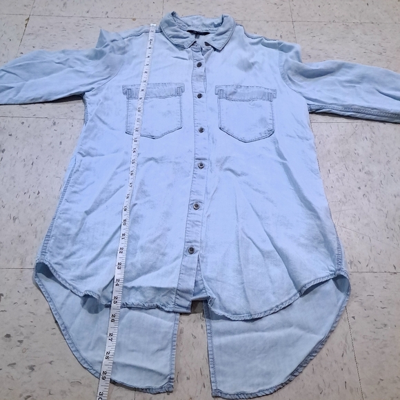 RW&CO | Light blue casual button up long sleeved shirt - Picture 8 of 9
